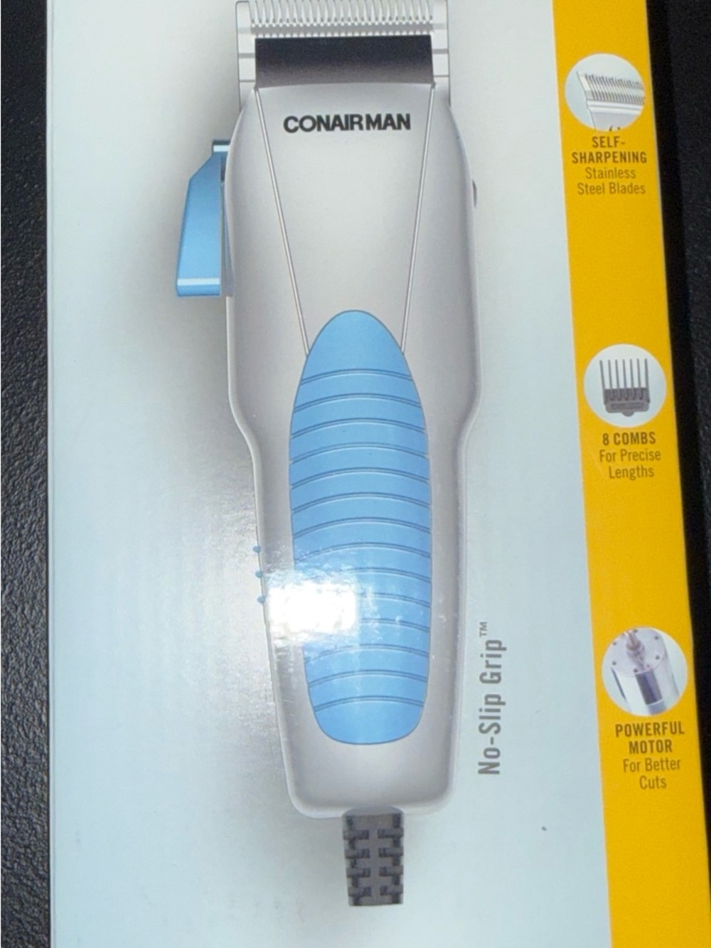 Conairman Men's Face Mask - Light Blue/Gray